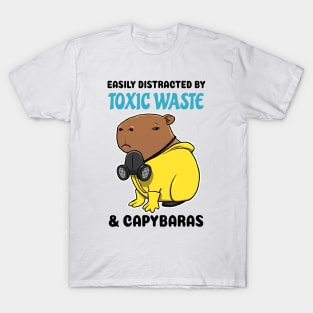 Easily Distracted by Toxic Waste and Capybaras T-Shirt